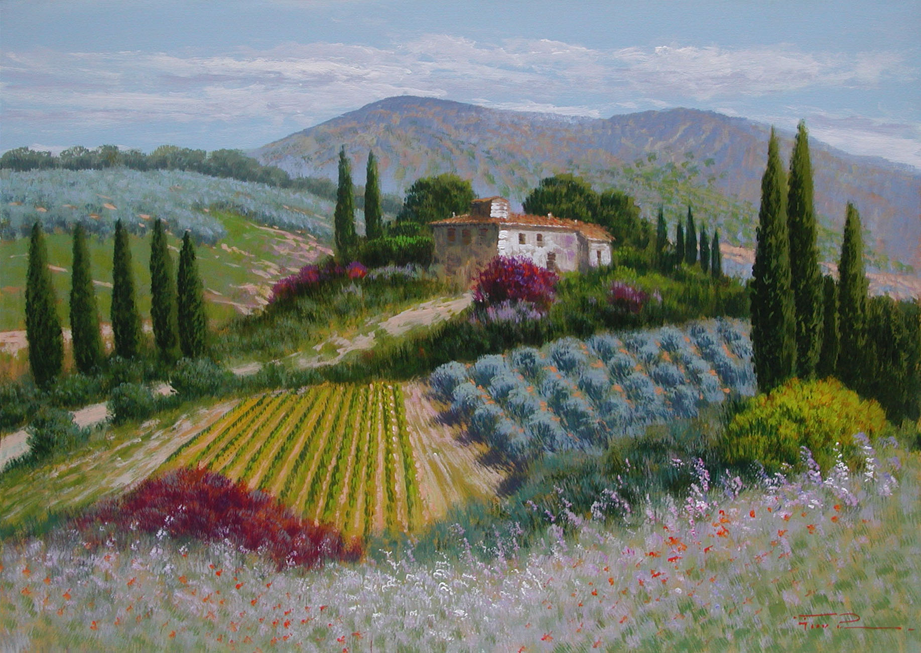 Raffaele Fiore F2.2427 Bellissimo Chianti cm 50x70