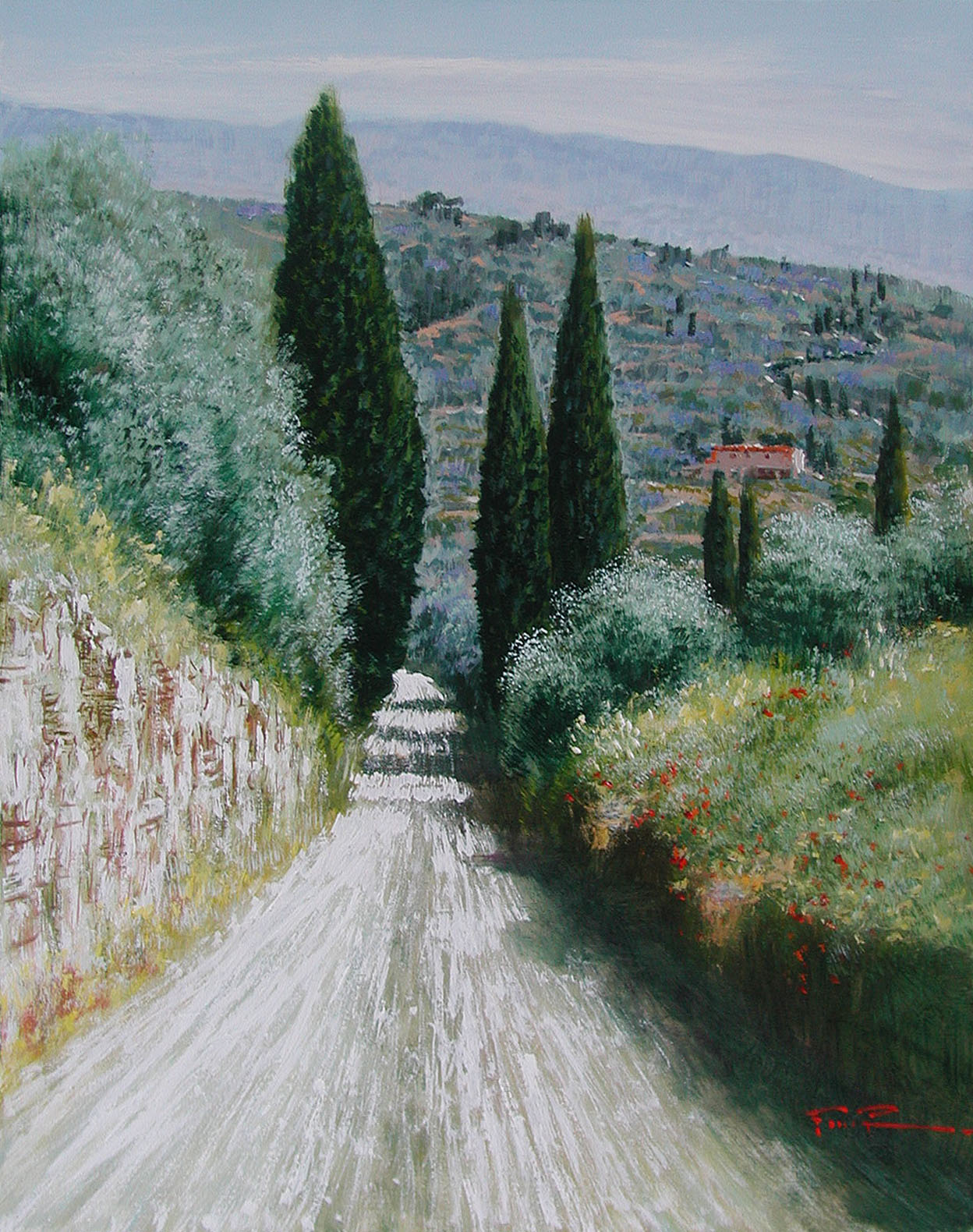 Raffaele Fiore F2.2435 Toscana cm. 50x40