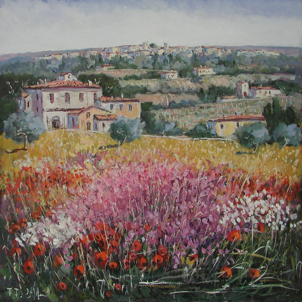 Fabrizio Filippi F1.2436 Profumo di Toscana cm 80x80