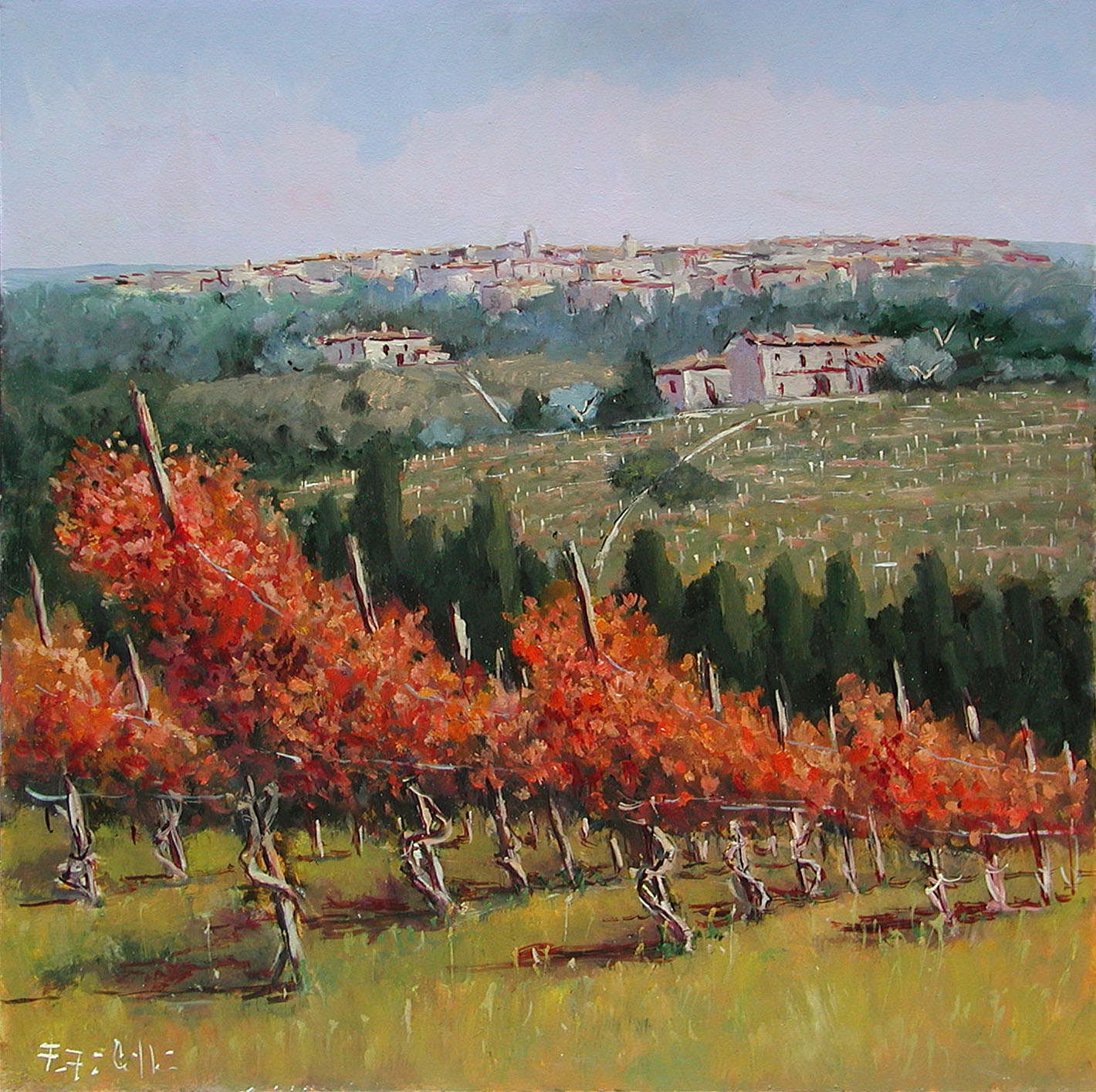 Fabrizio Filippi F1.2471 Vigna rossa cm 80x80