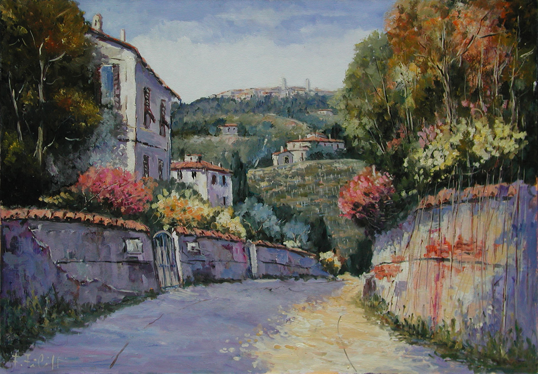 Fabrizio Filippi F1.2472 Passeggiata autunnale cm 70x100