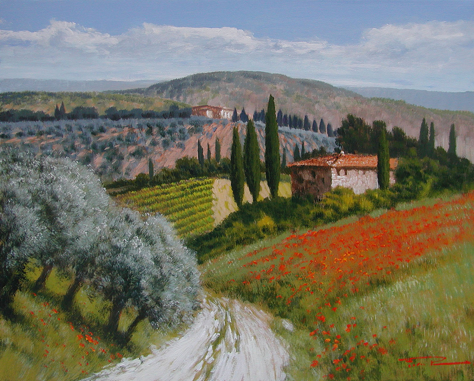 Raffaele Fiore F2.2434 Nel Chianti cm 40x50