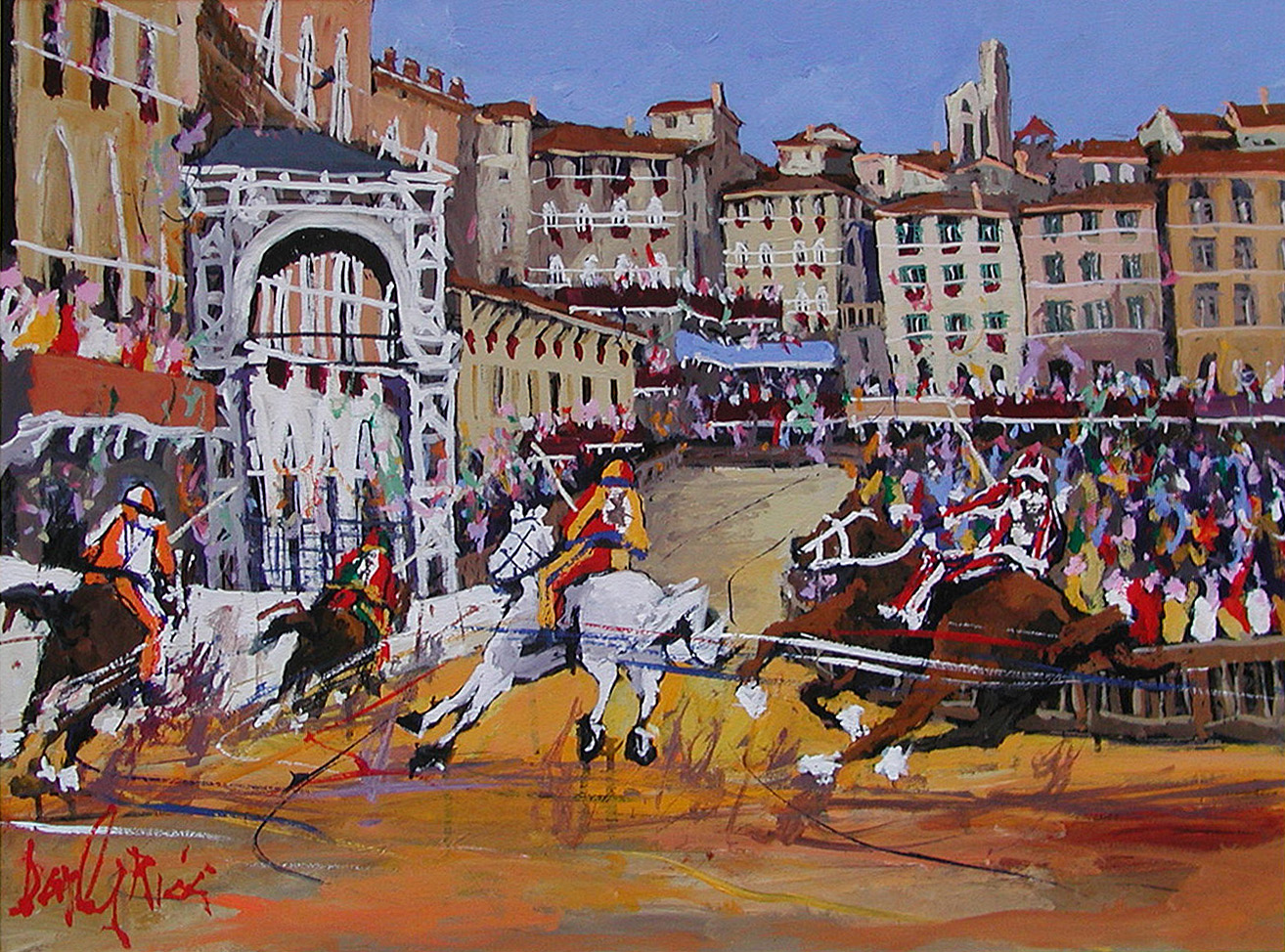 Daniele Ricci R2.2438 Il Palio cm 60x80