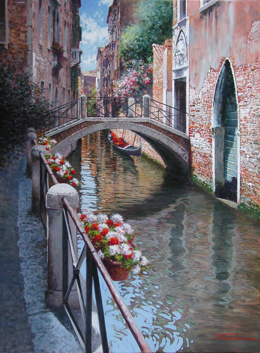 Raffaele Fiore F2.2502 Primavera a Venezia cm 80x60