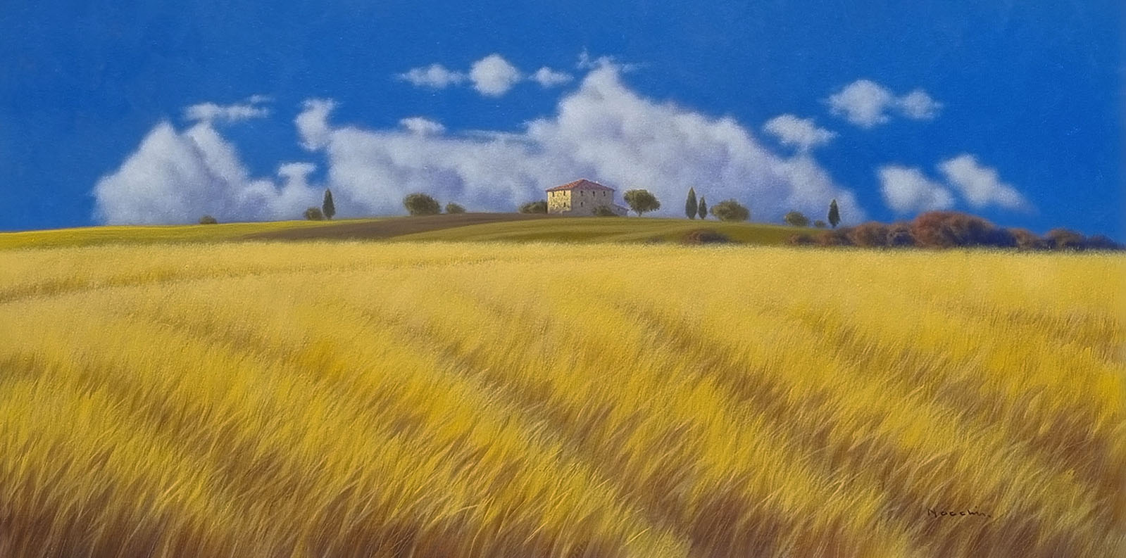 Massimiliano Nocchi N2.2503 La campagna toscana 60x120