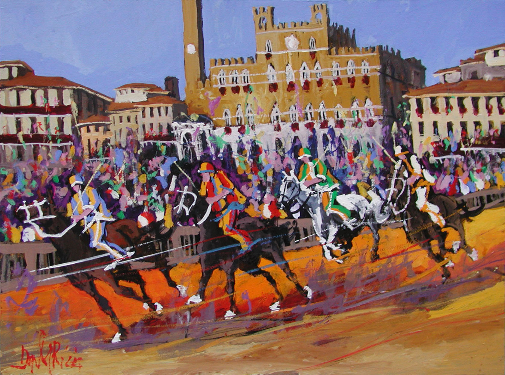 Daniele Ricci R2.2510 Siena - il Palio cm 60x80