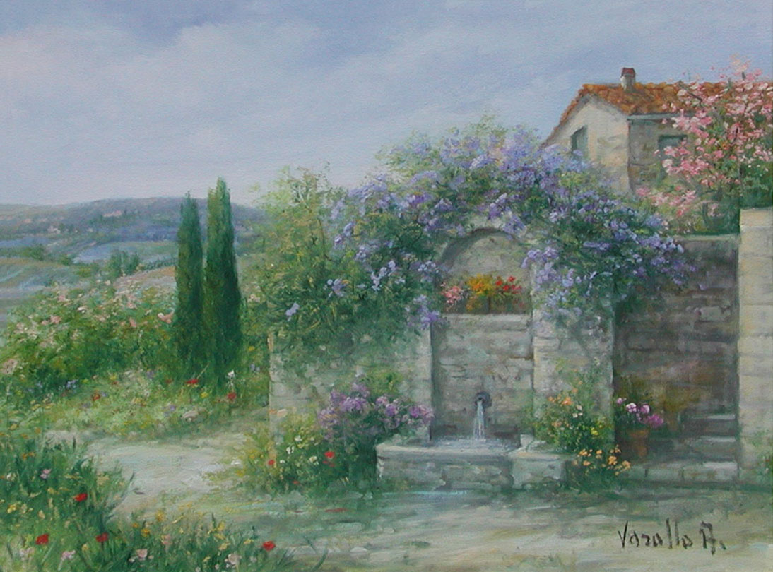 Antonietta Varallo V1.2508 Angolo di campagna toscana cm 30x40